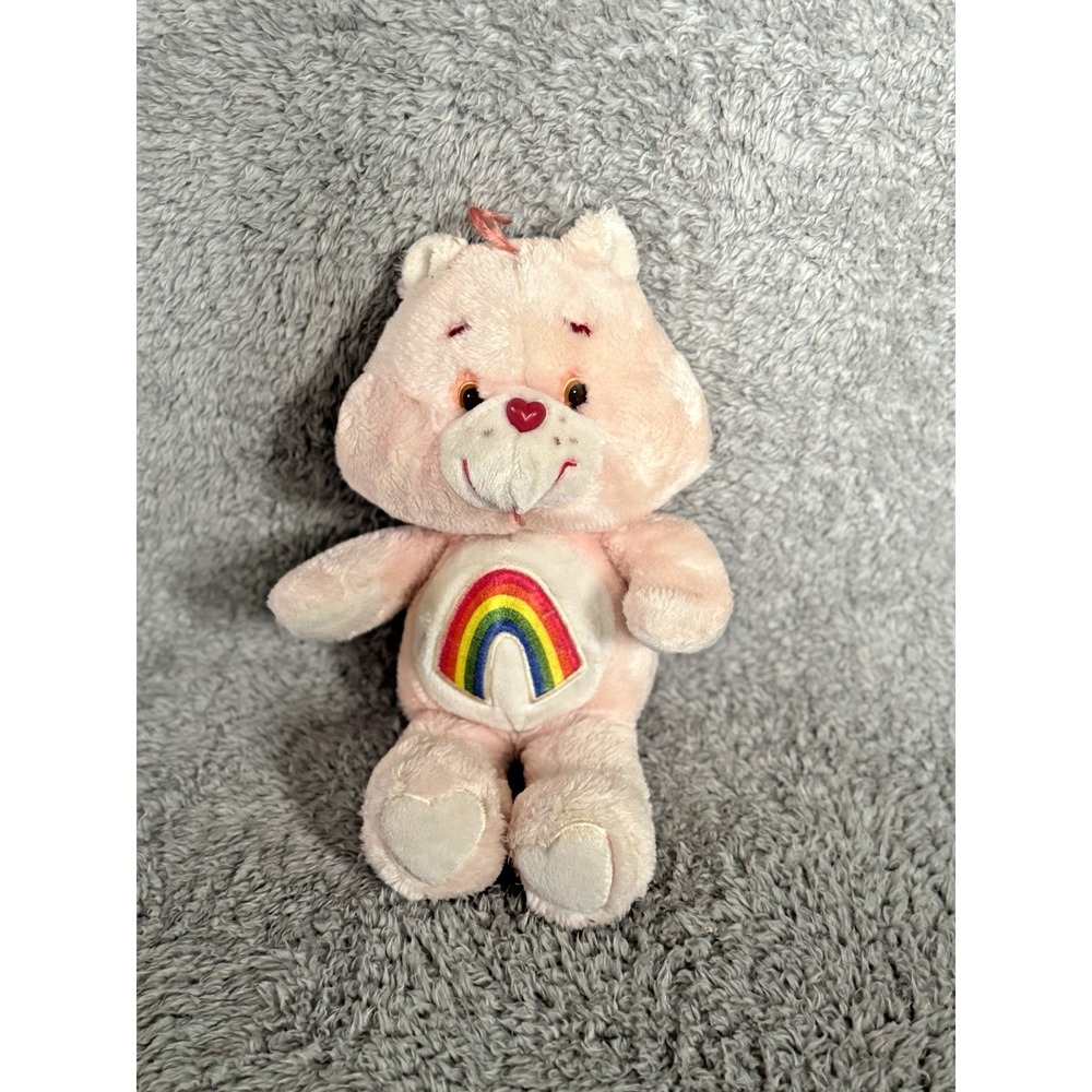 Kenner Care Bears 13" Cheer Bear Plush Pink Rainbow Stuffed Animal 1983 Toy